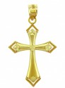 Yellow Gold Cross Pendant - The Victory Cross