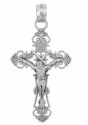 White Gold Crucifix Pendant - The Radiance Crucifix