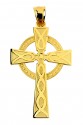 Yellow Gold Celtic Cross Charm
