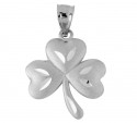 Clover Celtic Pendant in Silver