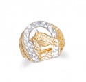 Gold Horseshoe Mens Ring