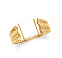 Gold Signet Mens Ring