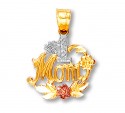 #1 Gold Mom Pendant