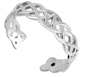 Classic White Gold Trinity Toe Ring
