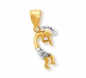 Gold Dancing Indian Pendant