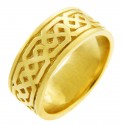 Women's Celtic Band - Yellow Gold Celtic Knot Ring