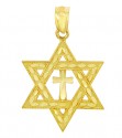 Jewish Charms and Pendants - Star Cross of David