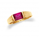 Baby Ring with Ruby Cubic Zirconia
