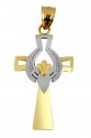 Claddagh Pendant In 2-Tone