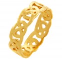 Gold Quadrum Trinity Ring for Men