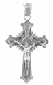 White Gold Crucifix Pendant - The Glory Crucifix