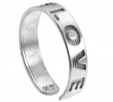 "LOVE" White Gold Toe Ring
