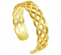 Yellow Gold Trinity Knot Toe Ring