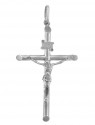 White Gold Crosses and Crucifixes - Smaller Gold Crucifix Pendant
