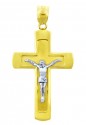 Two Tone Gold Crucifix Pendant - The Adorable Crucifix