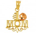 # 1 Mom pendant with Pink Flower