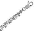White Gold Bracelet - The Criss-Cross Bracelet