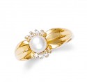 Diamond Pearl Ring