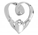 Silver Claddagh Slide