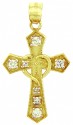 Gold Pendants - The CZ  Cross Gold Pendant