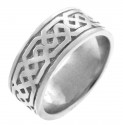 Women's Celtic Band - Silver Celtic Knot Ring