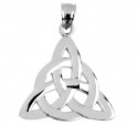 Celtic Trinity Pendant White Gold