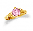Baby Girls Pink Cubic Zirconia