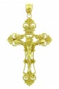 Yellow Gold Crucifix Pendant - The Savior Crucifix
