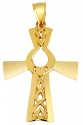 Irish Gold Cross With Claddagh Pendant