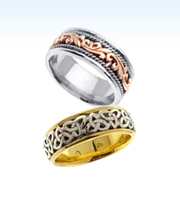 celtic wedding bands, gold celtic wedding bands