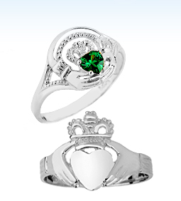 silver claddagh rings, 925 sterling silver claddagh rings