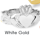 white gold claddagh rings, gold claddagh rings