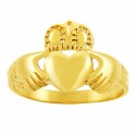 Solid Gold Traditional Claddagh Ring