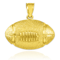 Gold American Football Pendant